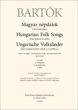 Book cover for Hungarian Folk Songs