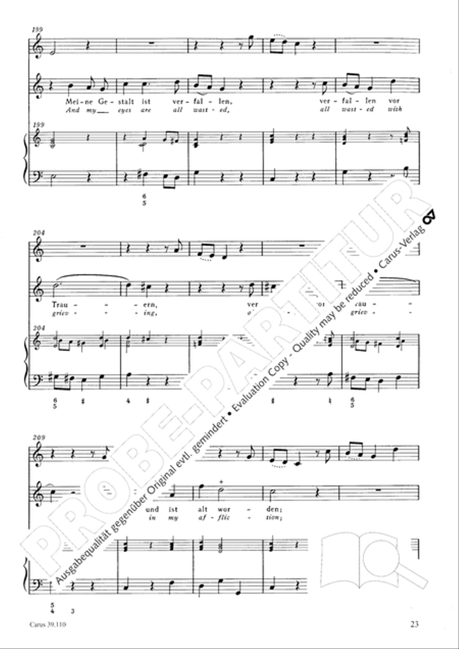 O Lord, punish me not (Ach Herr, strafe mich nicht) Tenor Voice scores gallery preview page 24