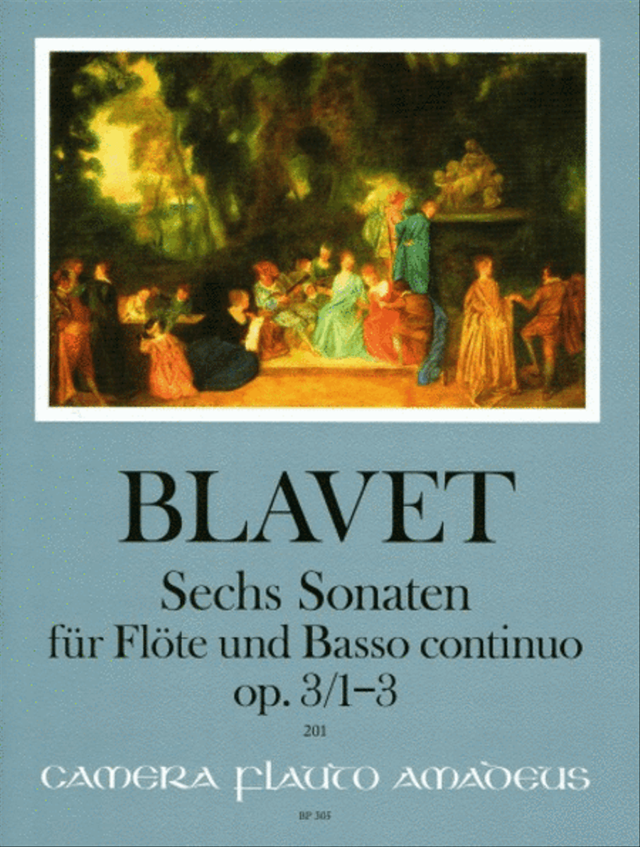 Six Sonatas Bk1 op. 3/1-3 Flute scores gallery preview page 1