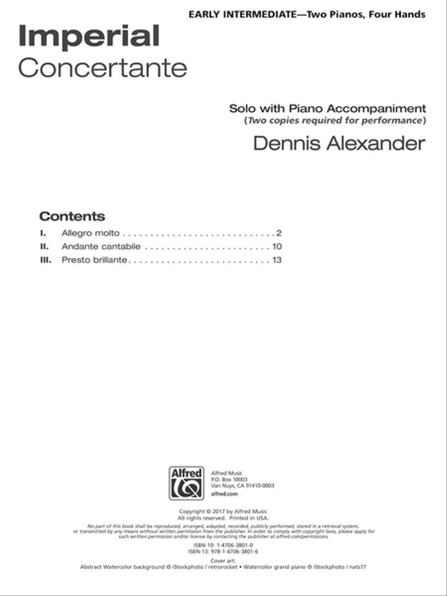 Imperial Concertante Small Ensemble scores gallery preview page 2