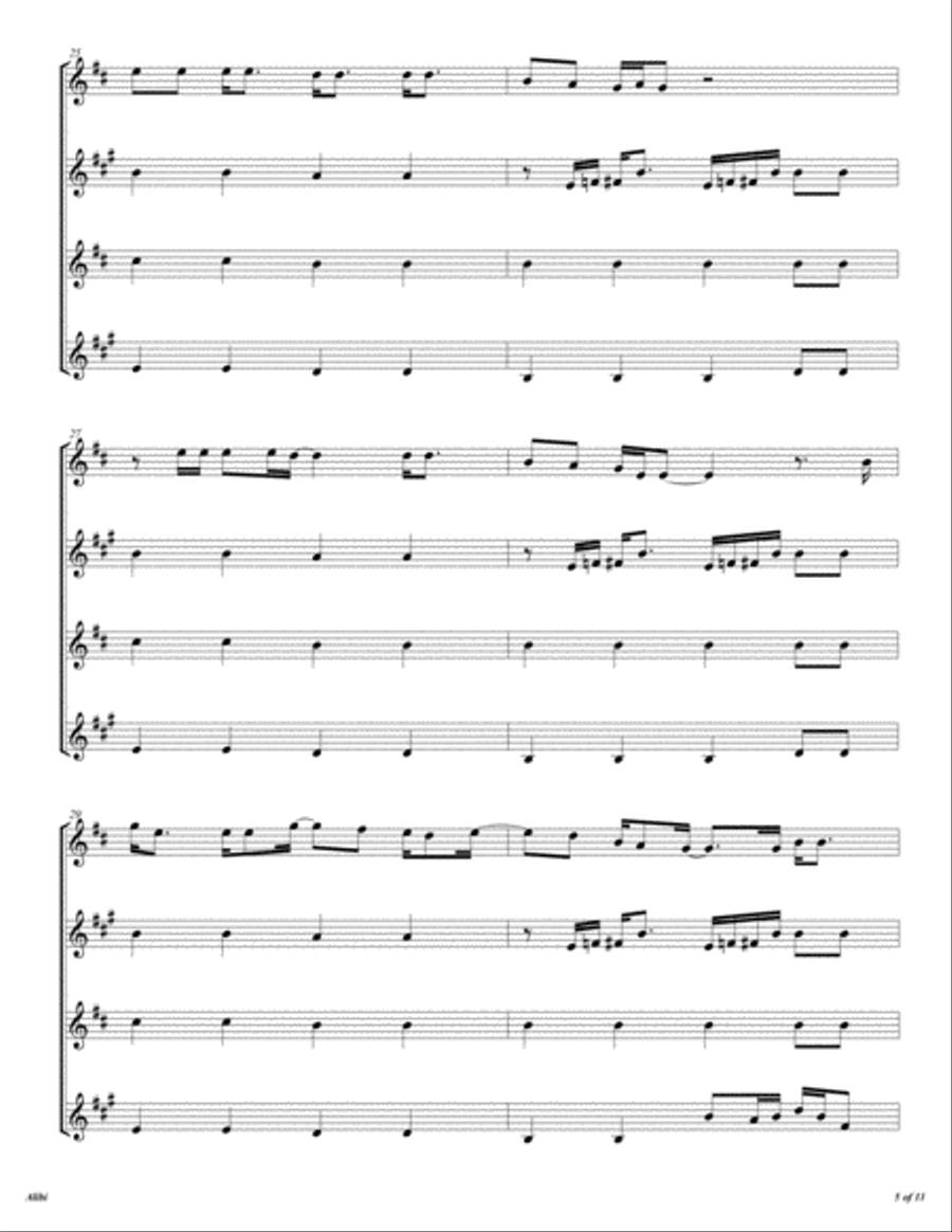 Alibi Woodwind Quartet scores gallery preview page 6