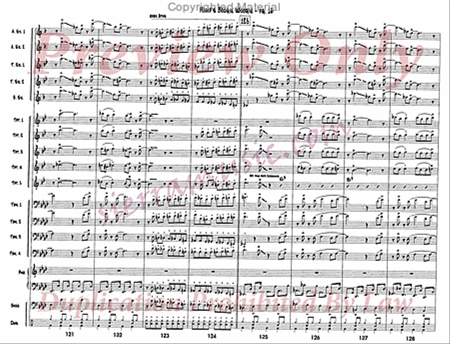 Hamp's Boogie Woogie Jazz Ensemble scores gallery preview page 17