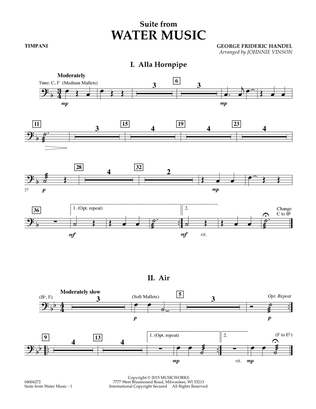 Suite from Water Music - Timpani
