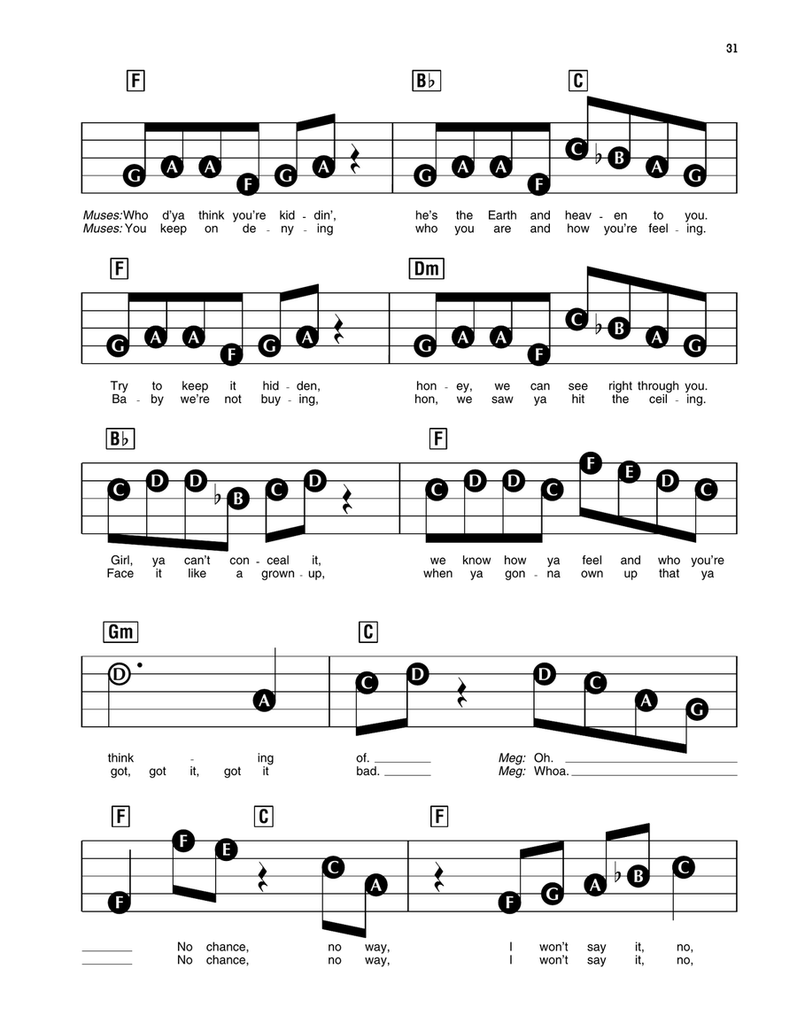 I Won't Say (I'm In Love) (from Hercules) by Alan Menken Piano, Vocal - Digital Sheet Music page 2