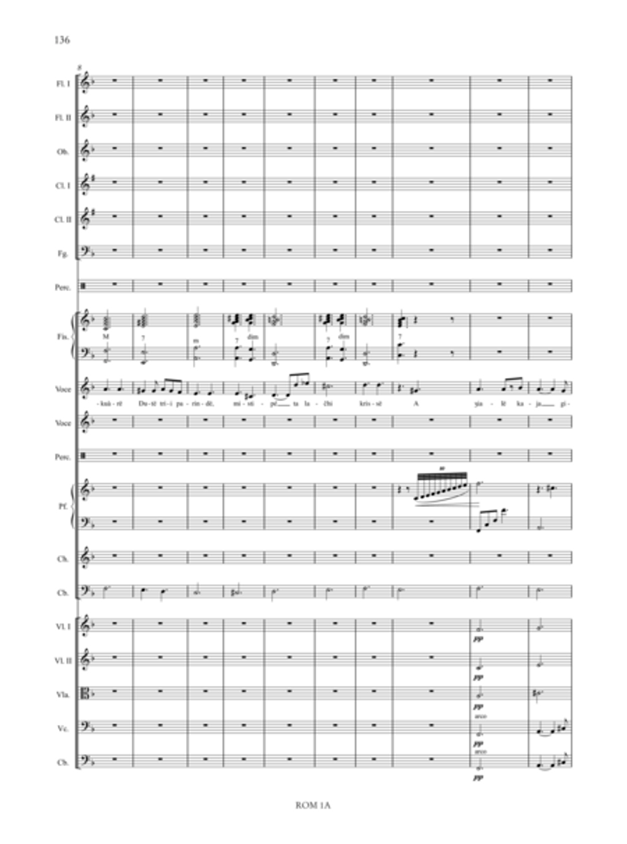 Romanó Drom (Romany Caravan) for Accordion, Voice and Orchestra Orchestra scores gallery preview page 49