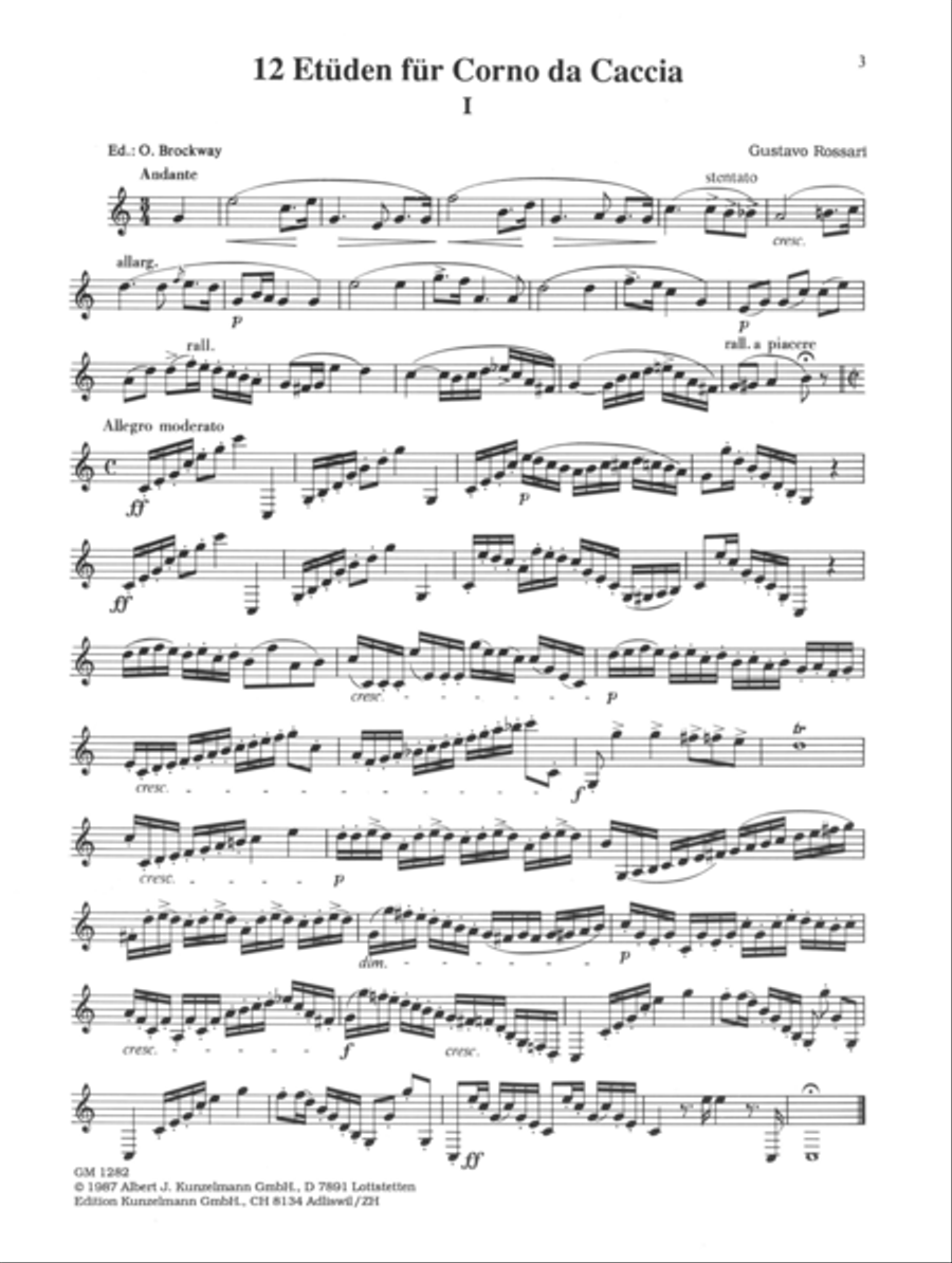 12 studies for corno da caccia School and Community scores gallery preview page 2
