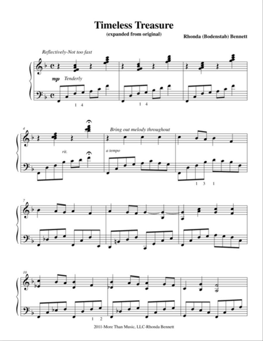 Timeless Treasure Small Ensemble scores gallery preview page 1