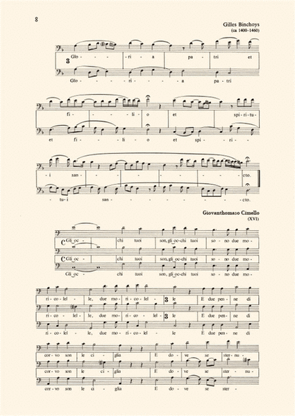 Schola cantorum XIII Zwei- und dreistimmige Motet