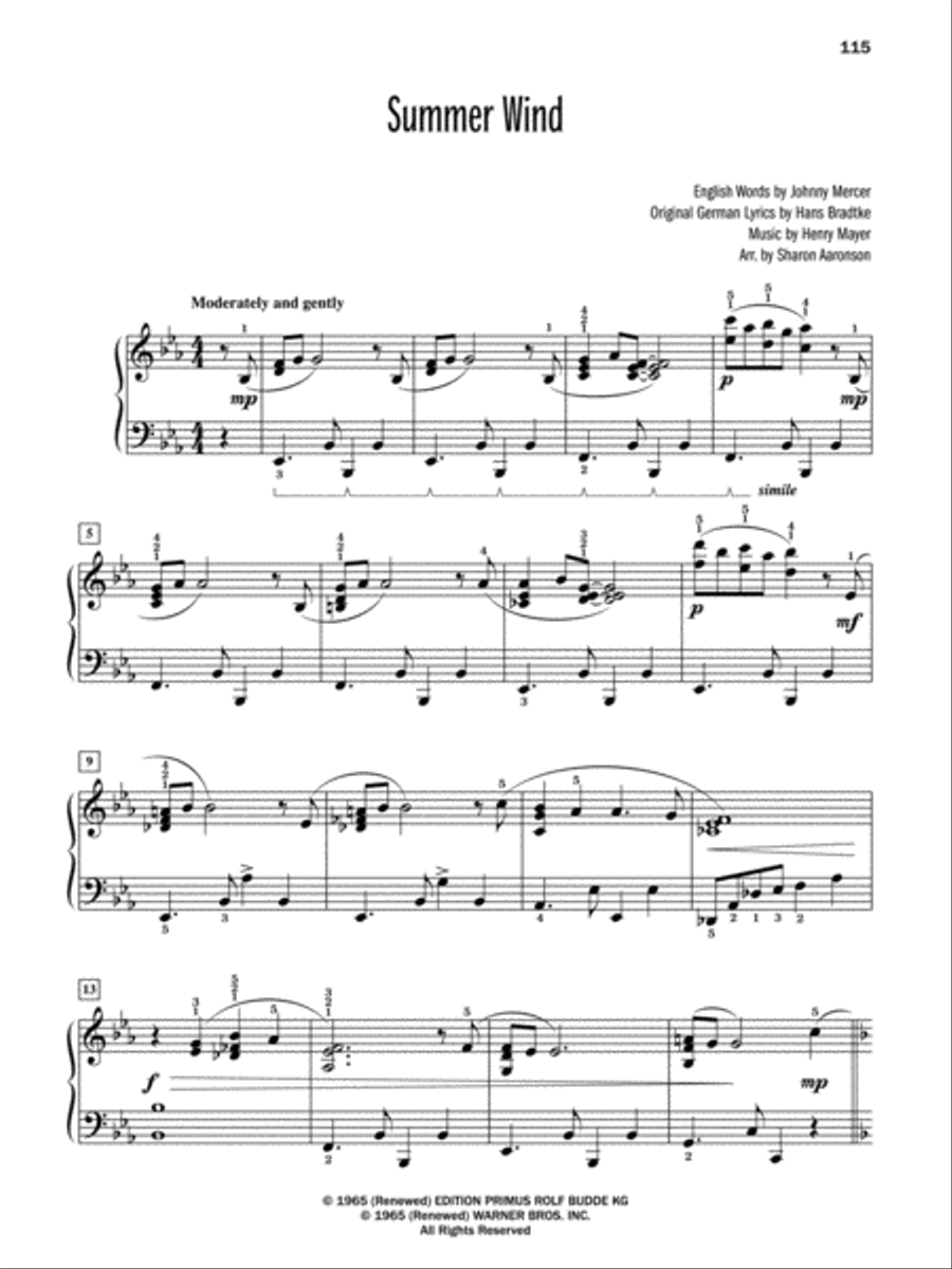 Top 10 Broadway, Classical, Jazz & Movies Piano Solo scores gallery preview page 7