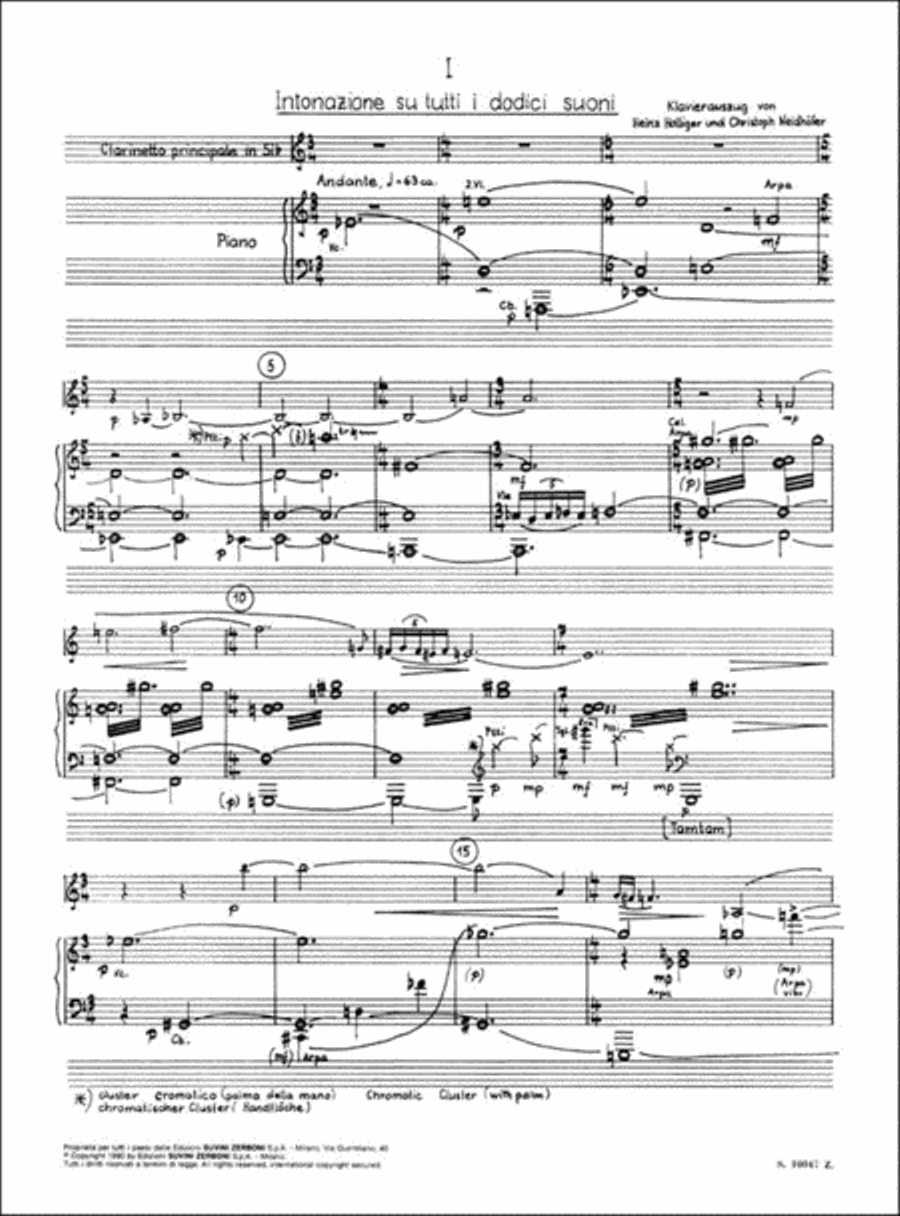 Concerto per Clarinetto Concerto per Clarinetto Clarinet Solo scores gallery preview page 2