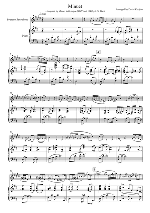 Minuet in G major, BWV Anh 114 (soprano sax & piano)