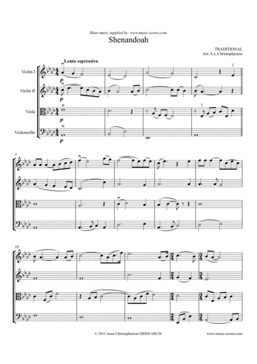 Shenandoah - String Quartet
