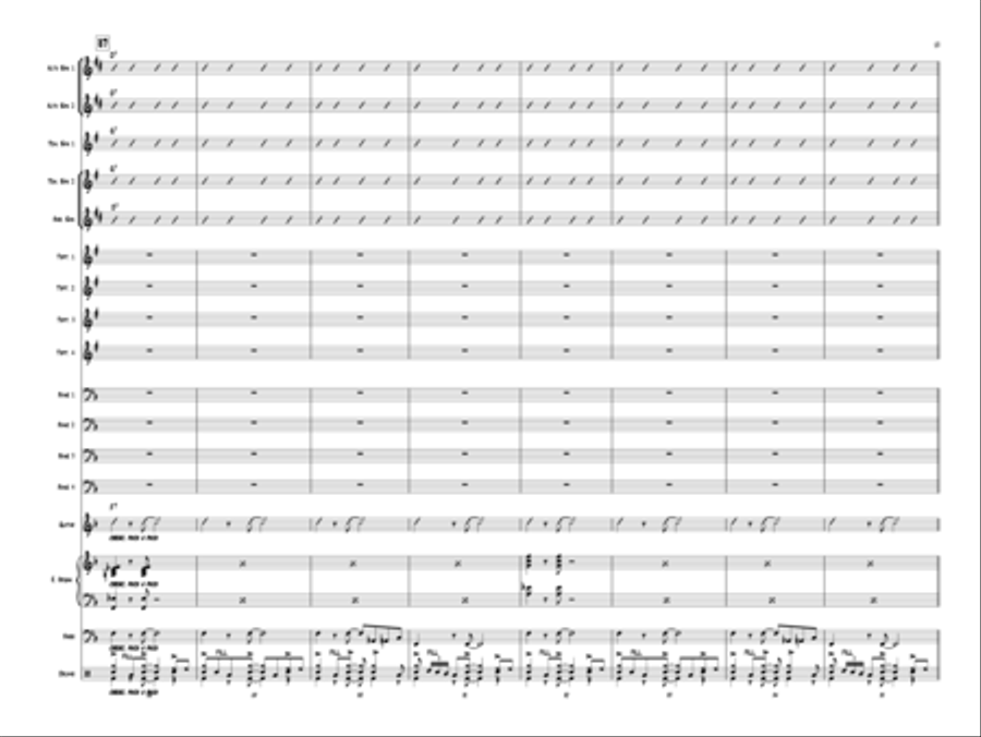 Sax Education Jazz Ensemble scores gallery preview page 14