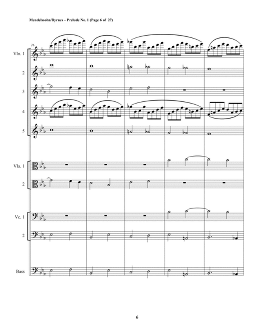 Mendelssohn - Prelude in C Minor, Op. 37 (String Orchestra) image number null
