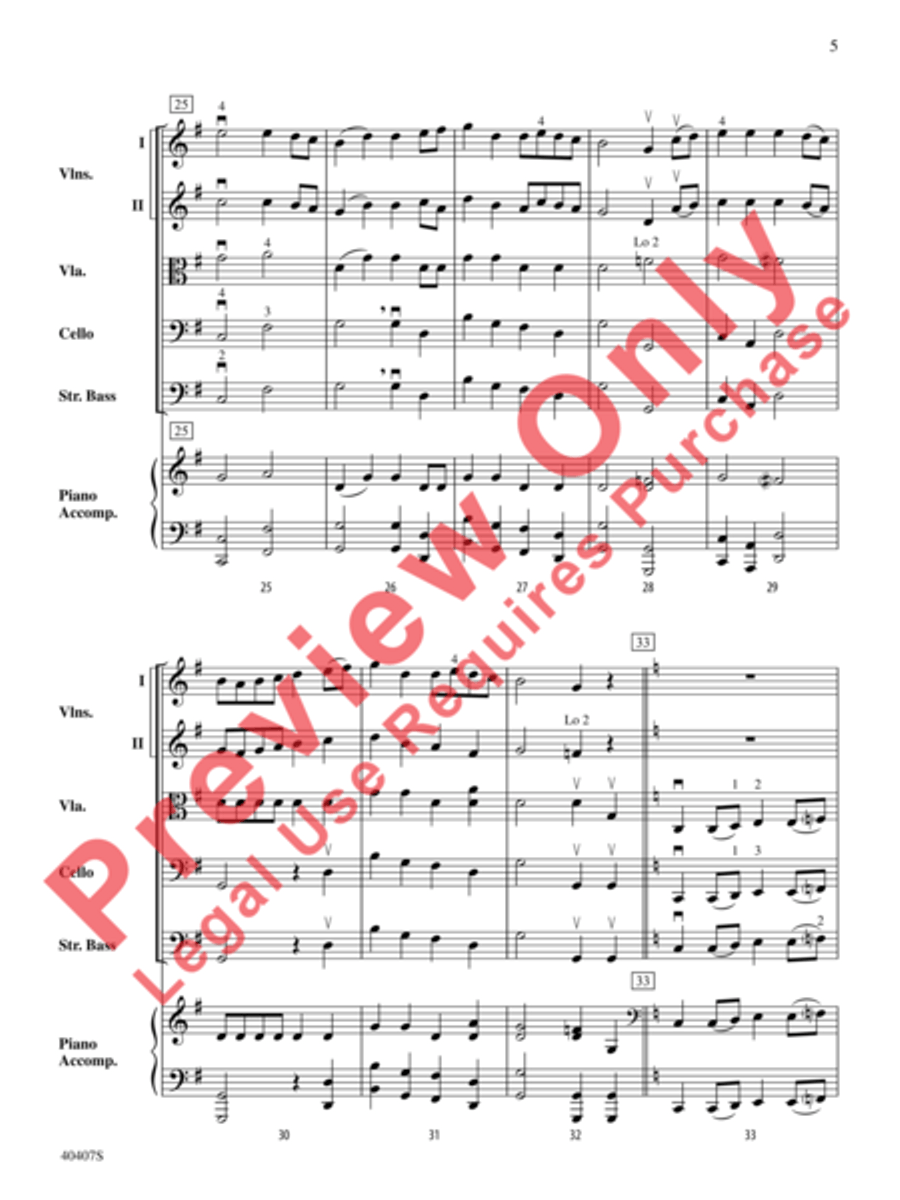 Robin Hood and Little John String Orchestra scores gallery preview page 6