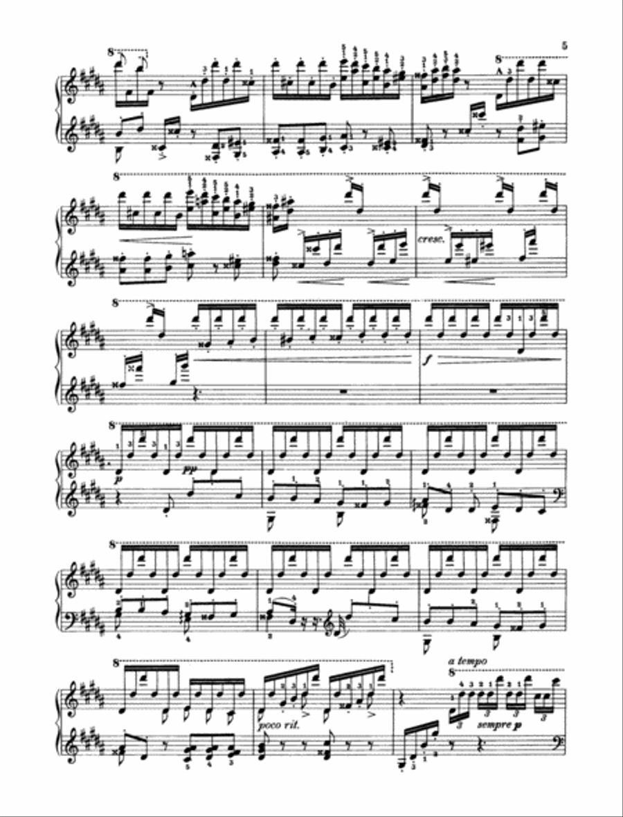 La Campanella Piano Solo scores gallery preview page 3