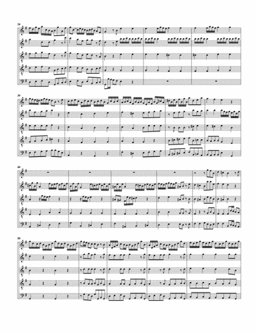 Allegro (arrangement for 5 recorders)