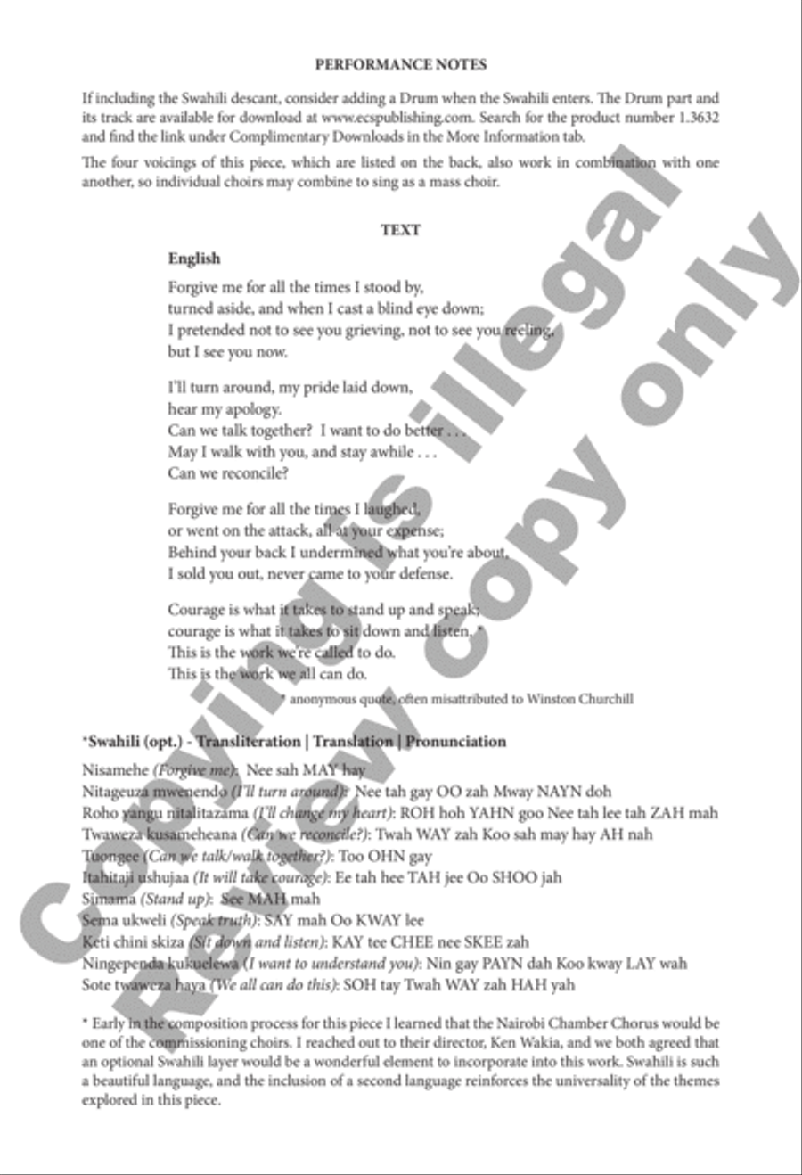 Reconcile Reconcile 3-Part scores gallery preview page 3