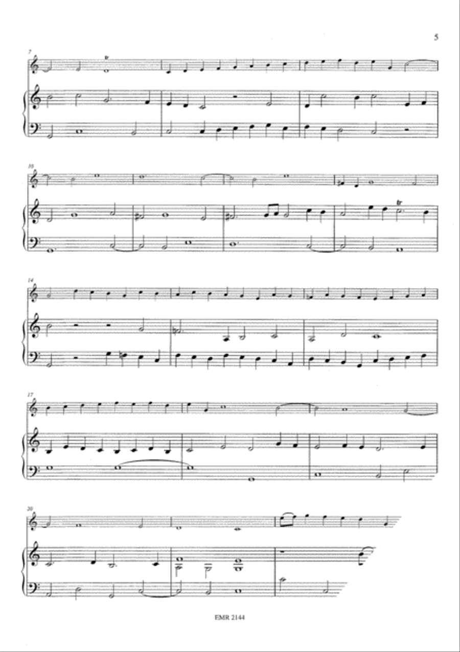 Sonata No. 6 in C Major Flute Solo scores gallery preview page 5