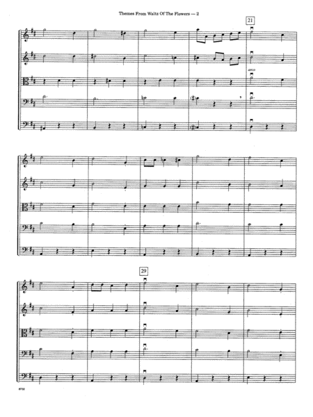 Themes From Waltz Of The Flowers (From The Nutcracker) - Full Score