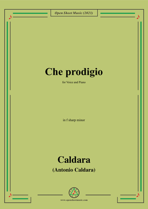 Caldara-Che prodigio,in f sharp minor