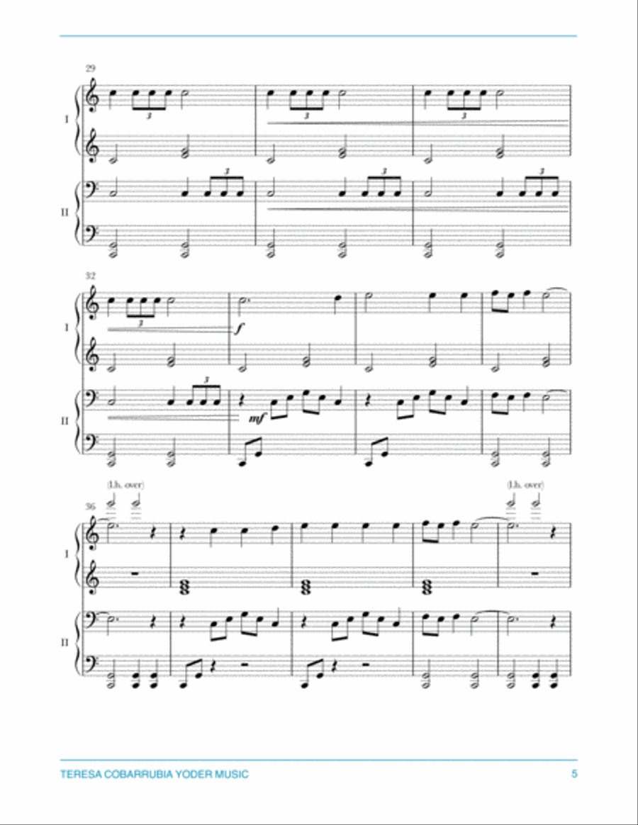 The Little Drummer Boy Easy Piano scores gallery preview page 5