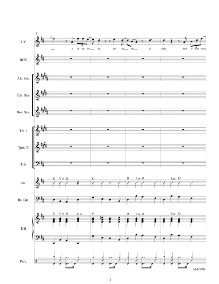 634-5789 Tenor Saxophone scores gallery preview page 4