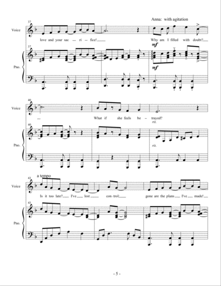 Will She Remember Me Piano scores gallery preview page 5