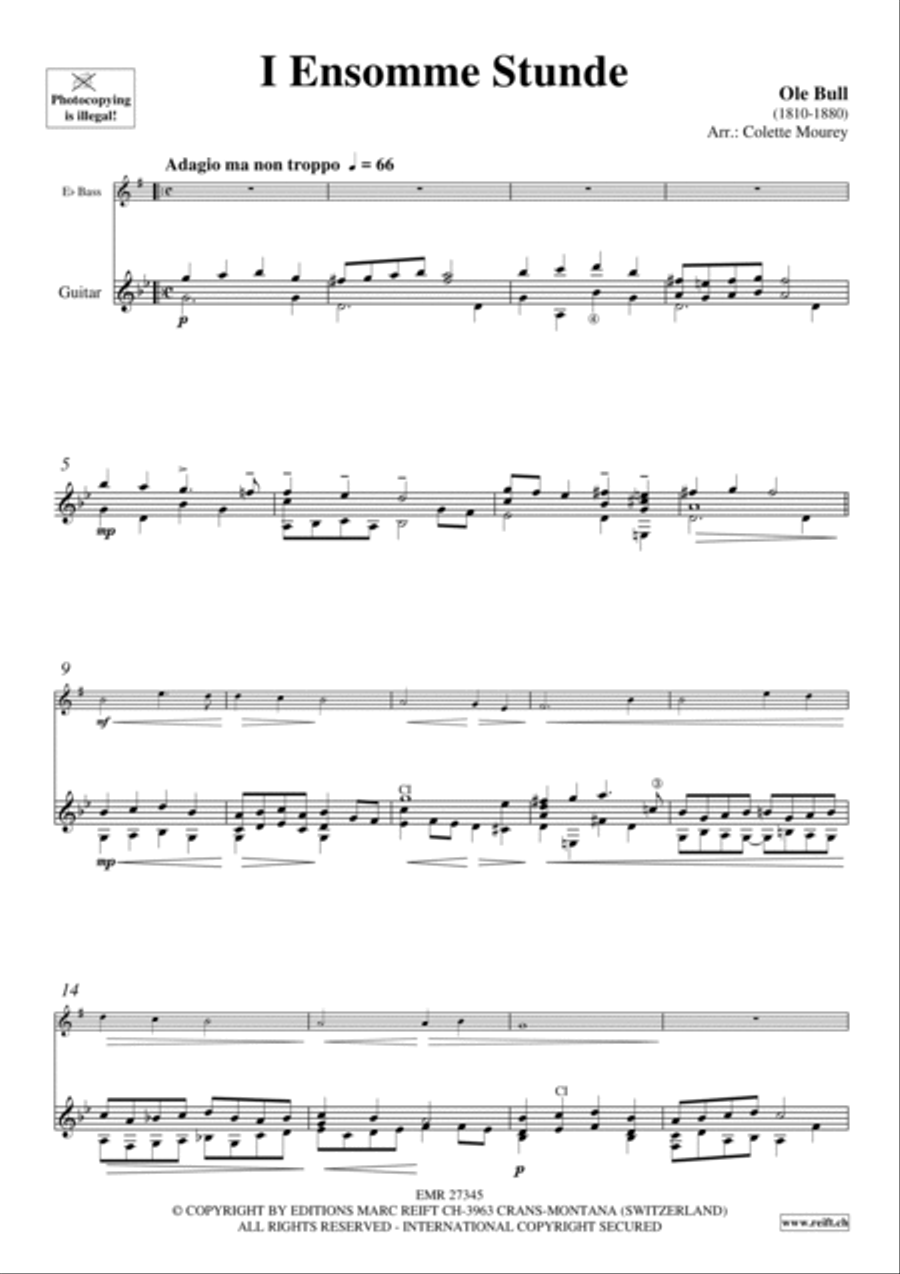 I Ensomme Stunde I Ensomme Stunde Guitar scores gallery preview page 3