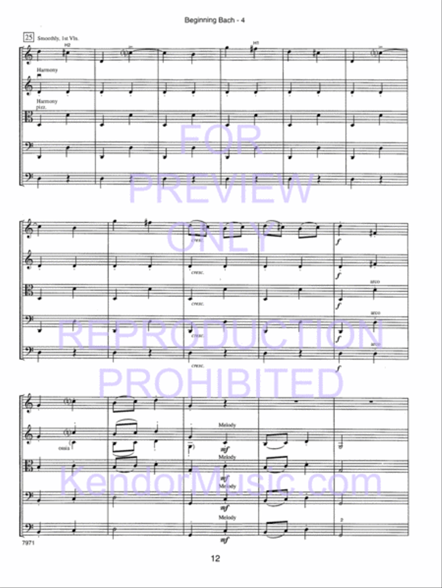 Kendor Concert Favorites , Volume 1 (Score) - with MP3s String Orchestra scores gallery preview page 73
