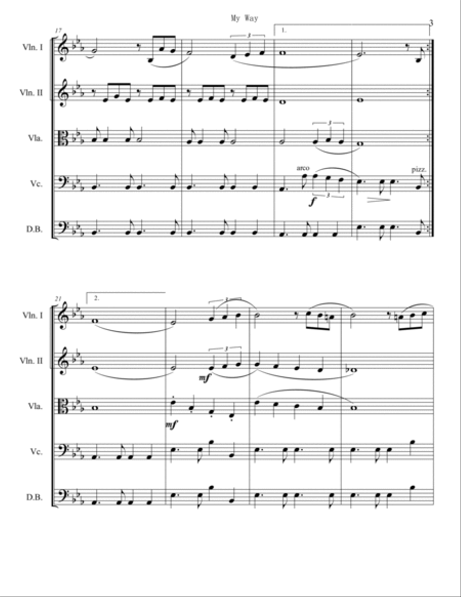 My Way String Orchestra scores gallery preview page 3