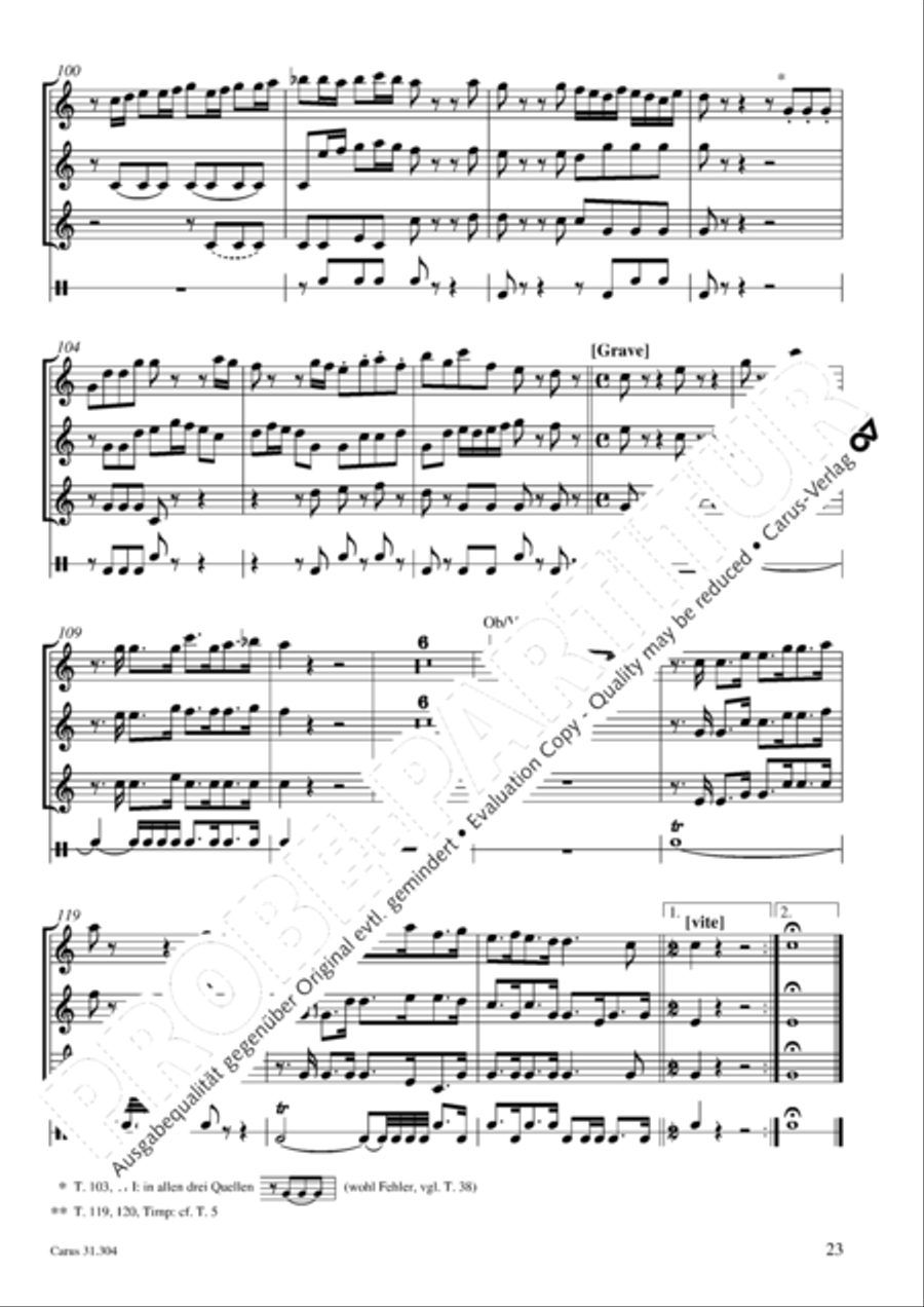 Bach for Brass 4: Works for orchestra Collection / Songbook scores gallery preview page 24