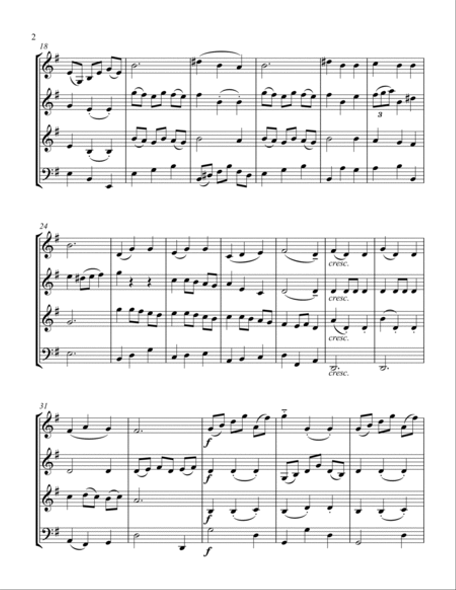 Minuet No. 2 Cello scores gallery preview page 2