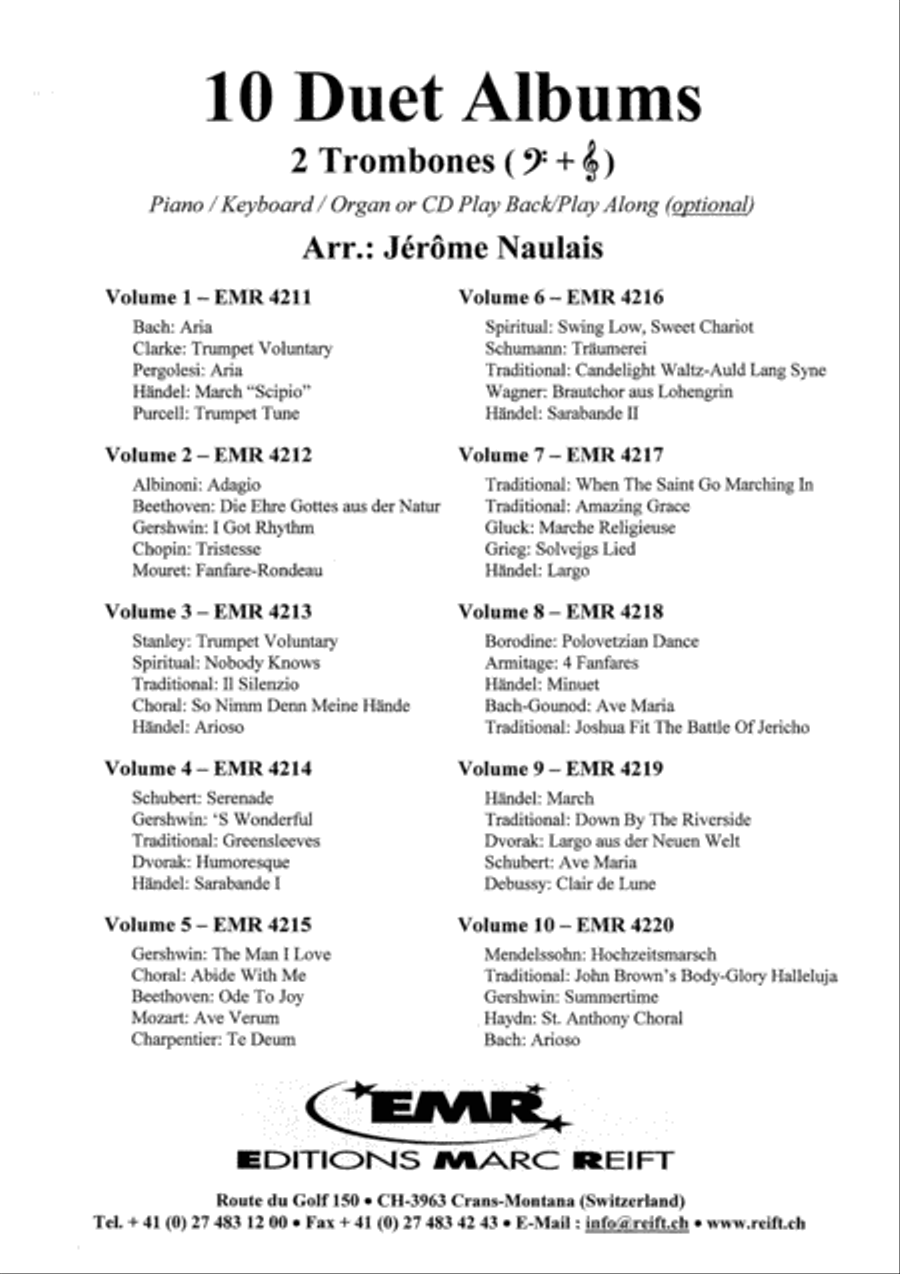 Album Volume 8 Trombone Duet scores gallery preview page 8
