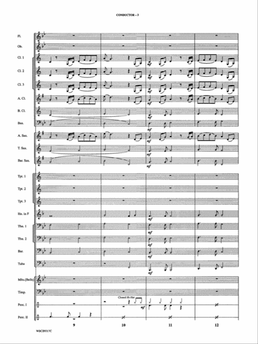 Heal the World: Score Concert Band scores gallery preview page 4