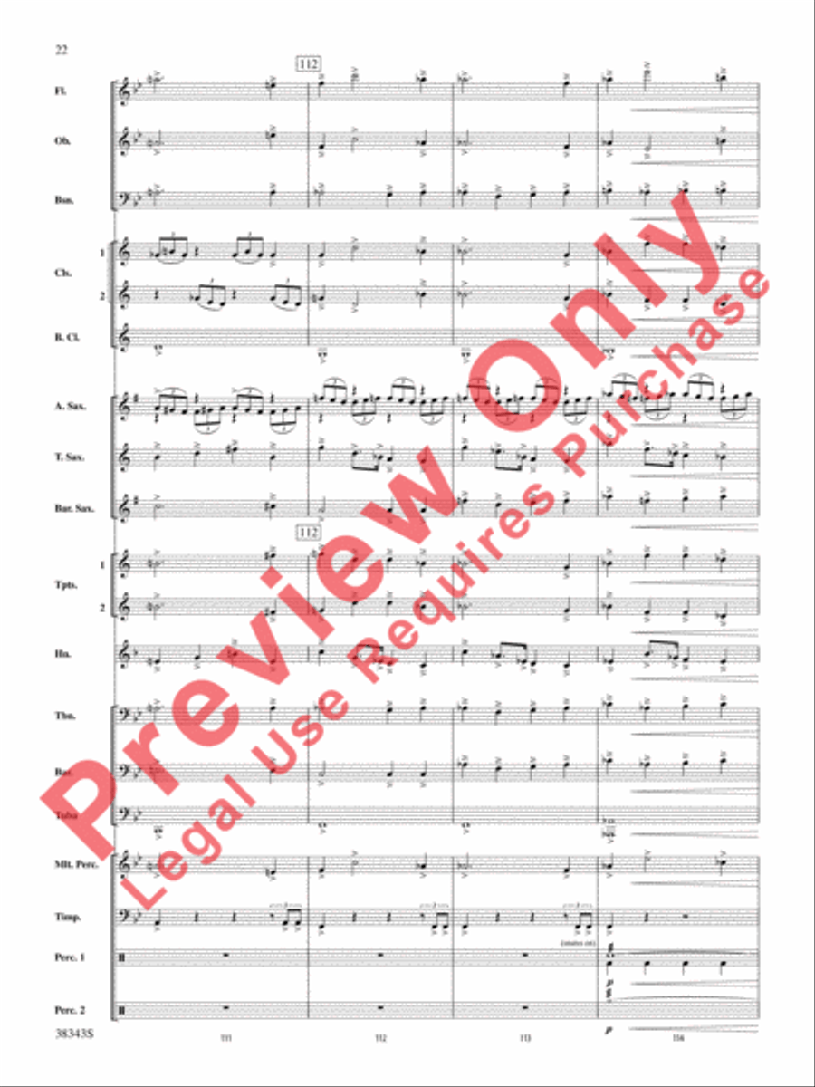 Harry Potter and the Deathly Hallows, Part 2, Selections from Concert Band scores gallery preview page 23