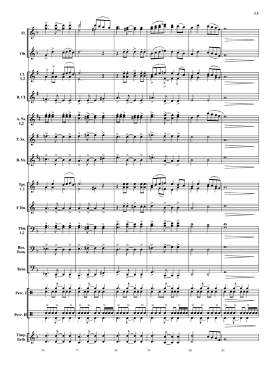 Rondo on a Modal Theme Rondo on a Modal Theme Concert Band scores gallery preview page 14