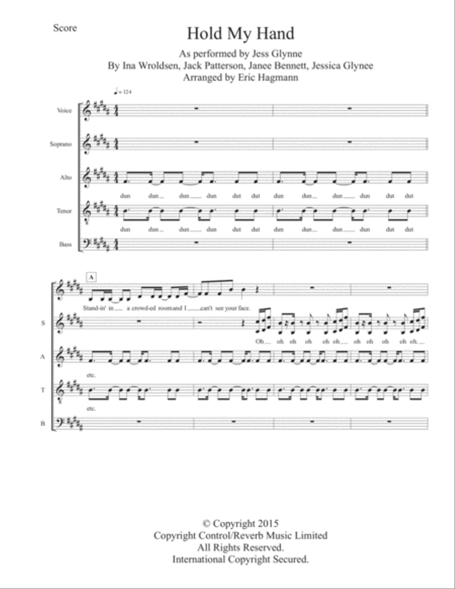Hold My Hand Divisi scores gallery preview page 1