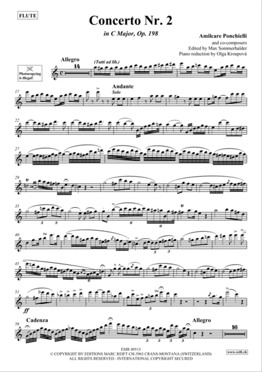 Concerto No. 2 Flute Solo scores gallery preview page 2