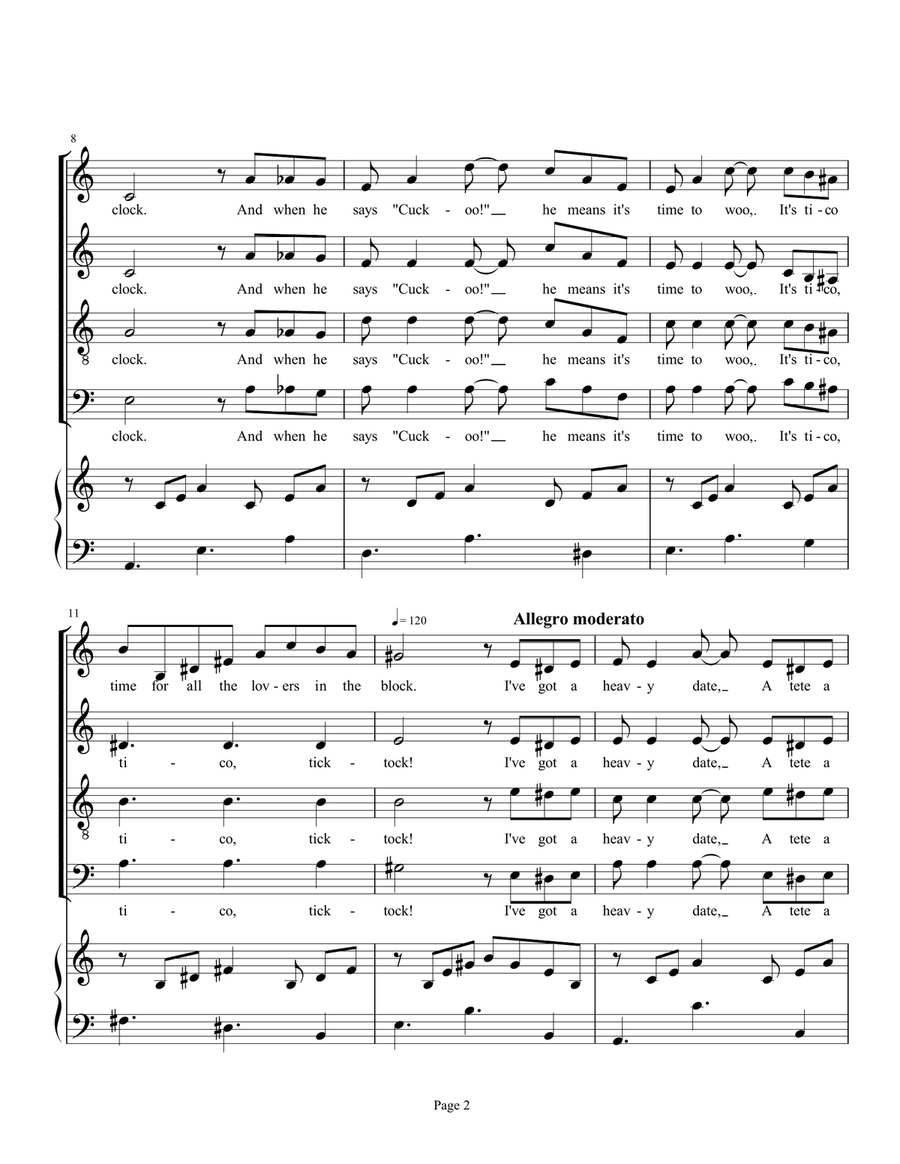 Tico Tico (Tico Tico No Fuba) 4-Part scores gallery preview page 2