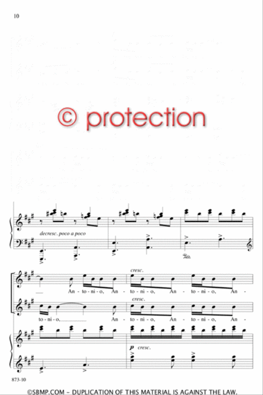 Antonio - Two-part Octavo 2-Part scores gallery preview page 9