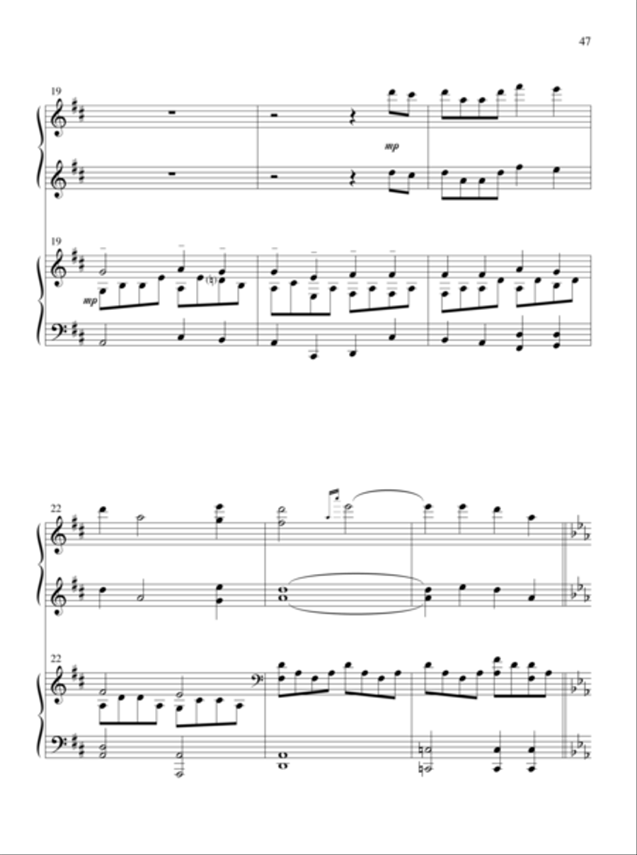 The Glories of My God and King Piano Duet scores gallery preview page 27