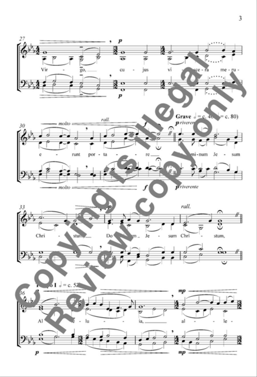 O magnum mysterium 4-Part scores gallery preview page 8