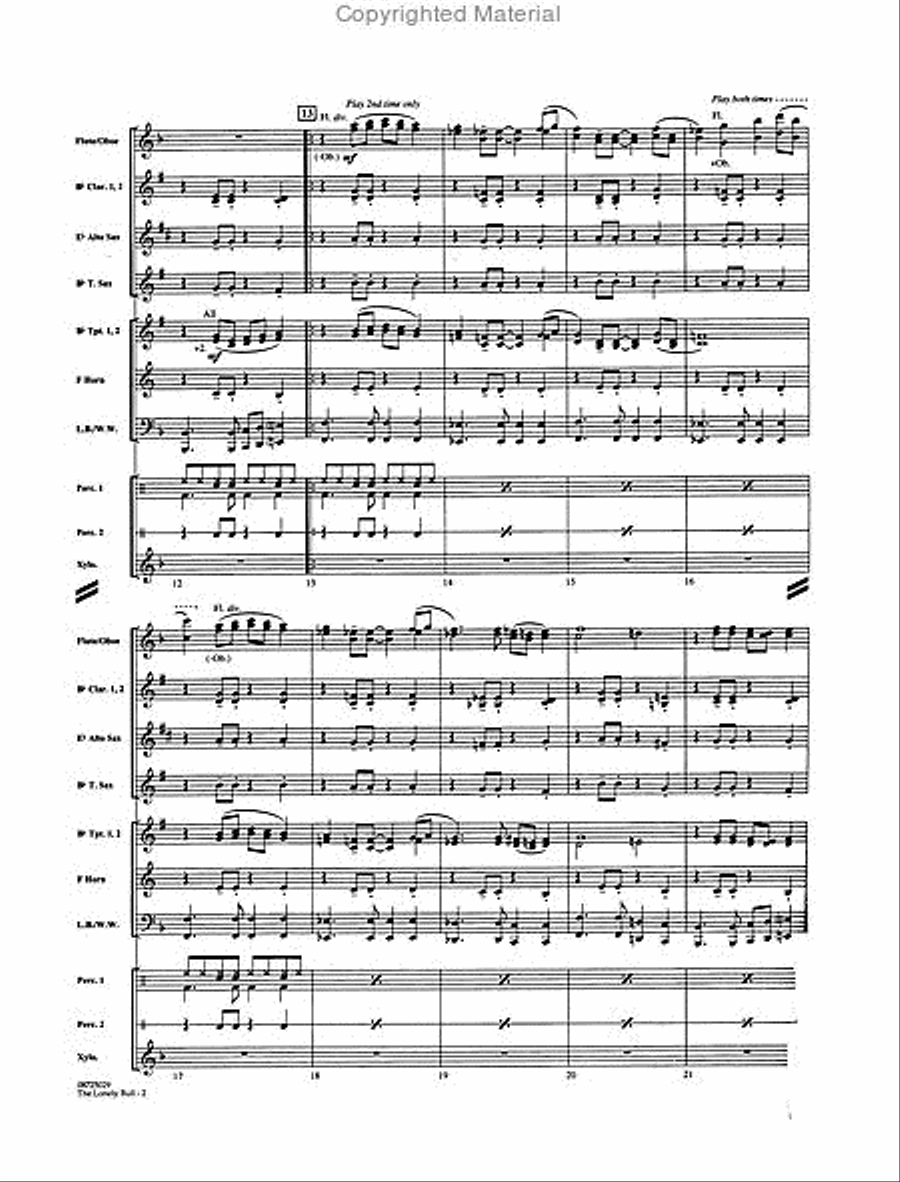 The Lonely Bull Concert Band scores gallery preview page 3