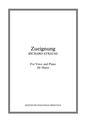 Book cover for Zueignung (Ab Major)