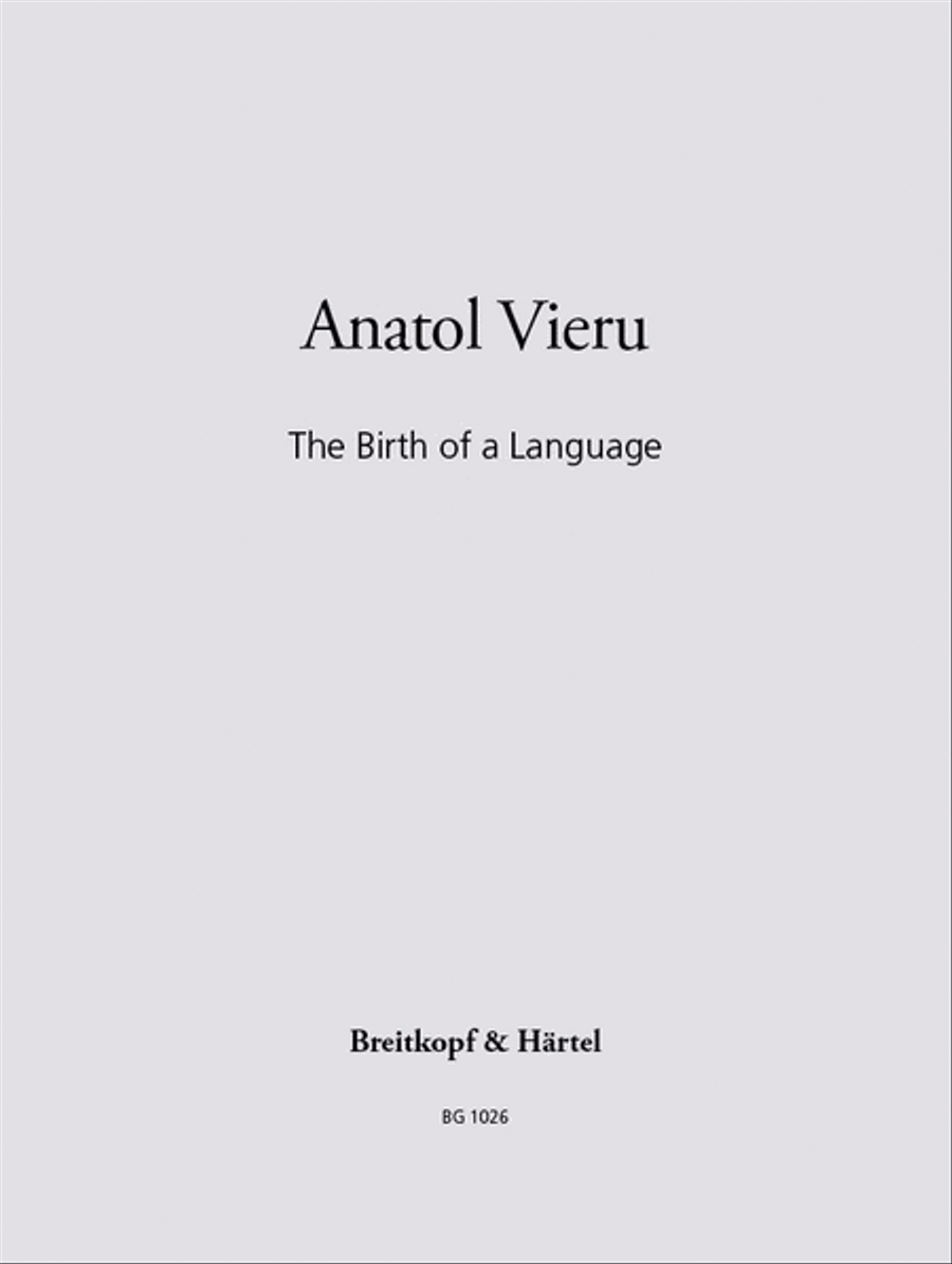 The Birth of a Language Piano Duet scores gallery preview page 1