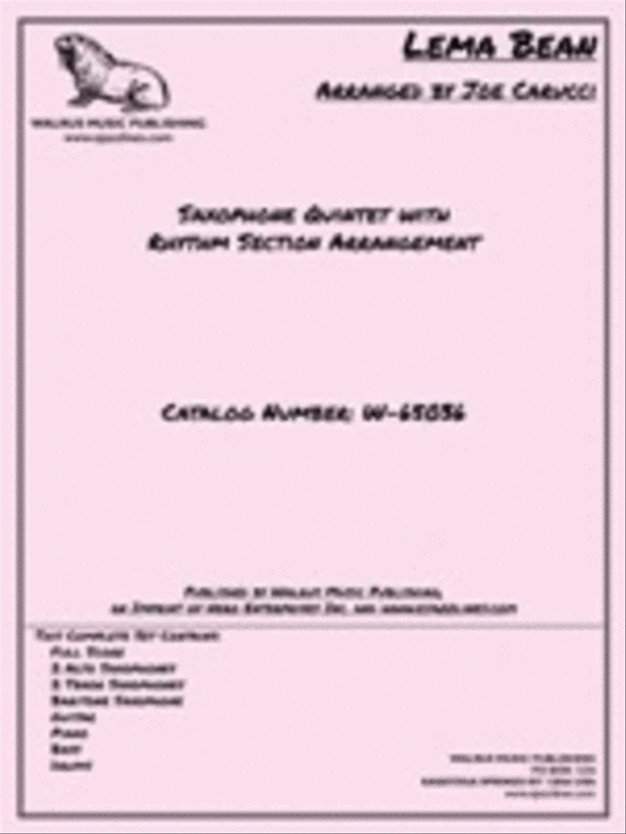Lema Bean Lema Bean Saxophone Quintet scores gallery preview page 1