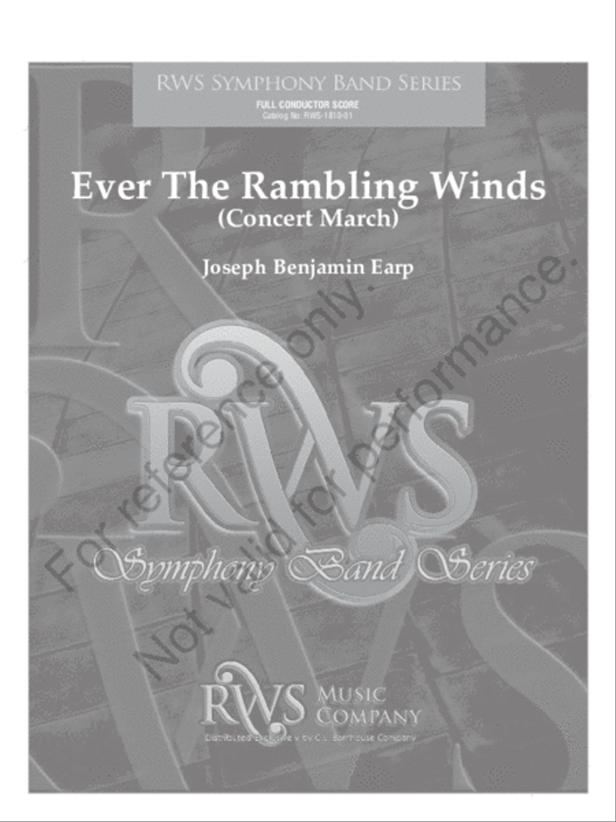 Ever the Rambling Winds Concert Band scores gallery preview page 2