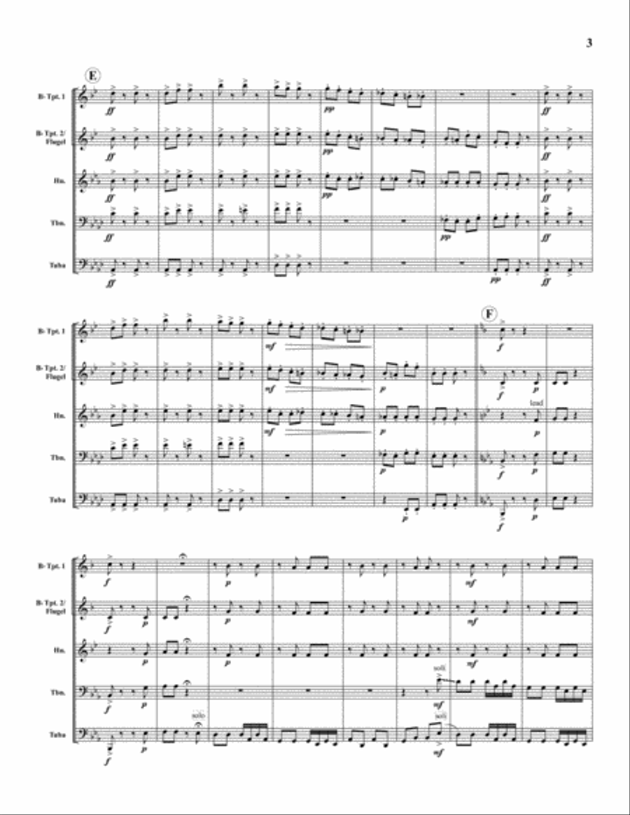 The Pizzicato Polka Brass Quintet scores gallery preview page 3