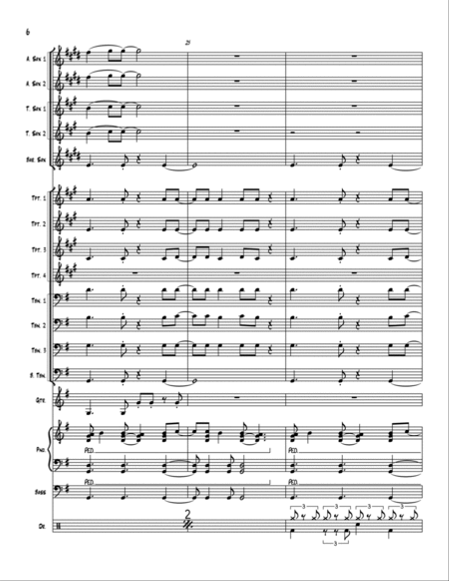 Rosanna Rosanna Jazz Ensemble scores gallery preview page 6